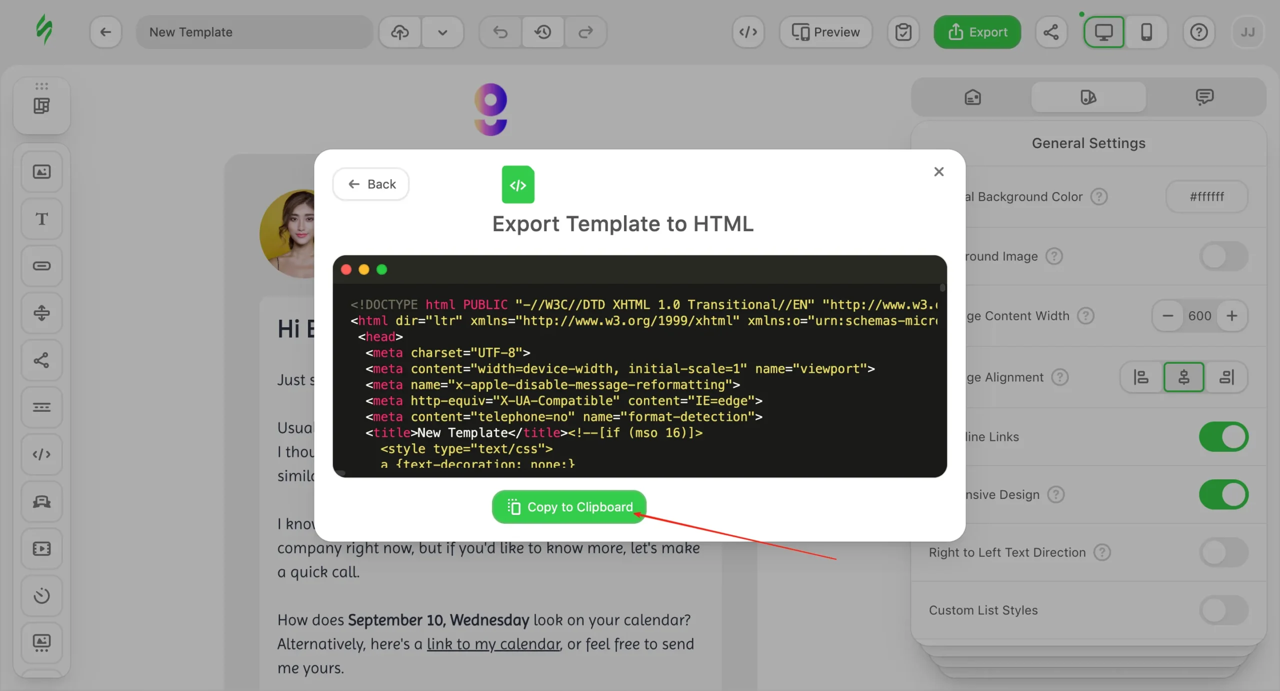 复制 html 邮件code